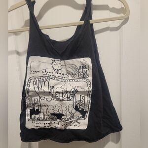 Original Artwork Cropped Tank Top